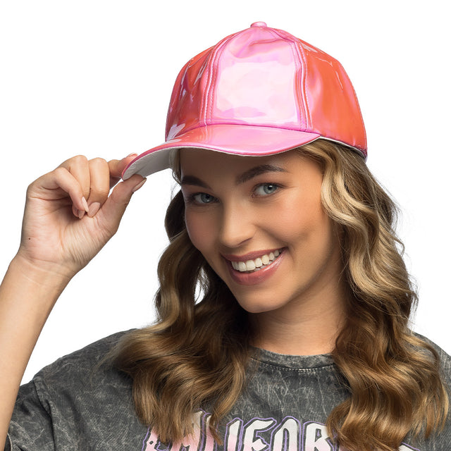 Boland pet Holo roze (verstelbaar)