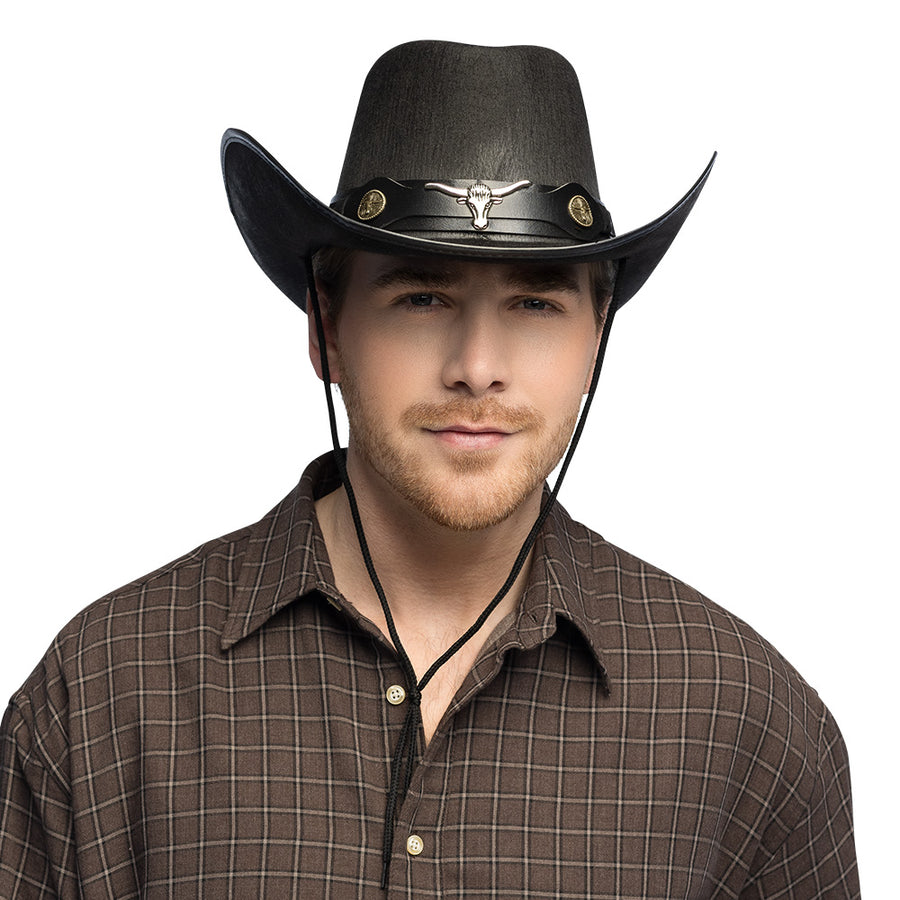 Boland cowboyhoed Wyatt zwart
