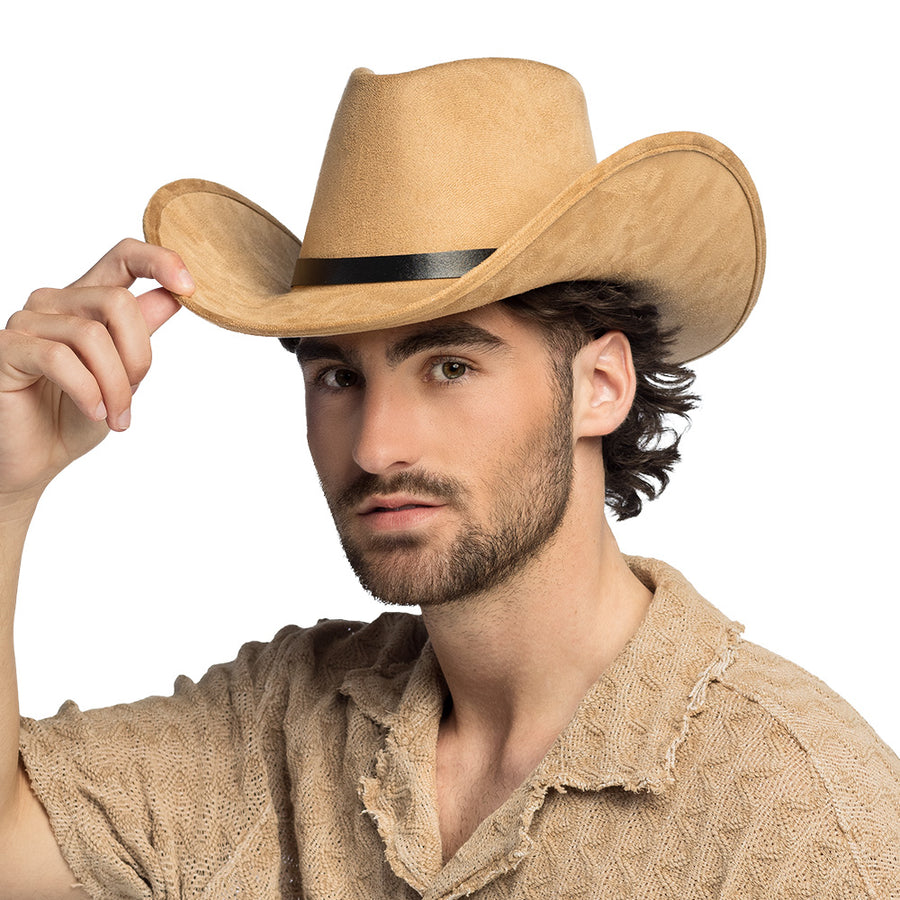 Boland cowboyhoed Bronco lichtbruin