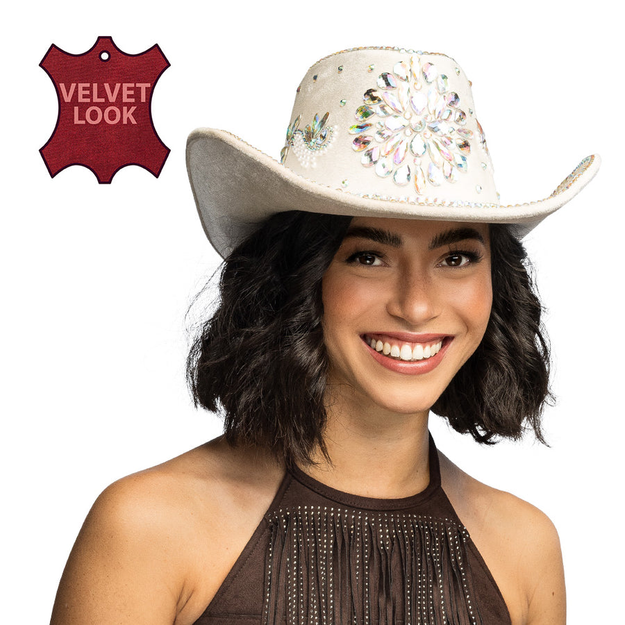 Boland cowboyhoed Crystal beige