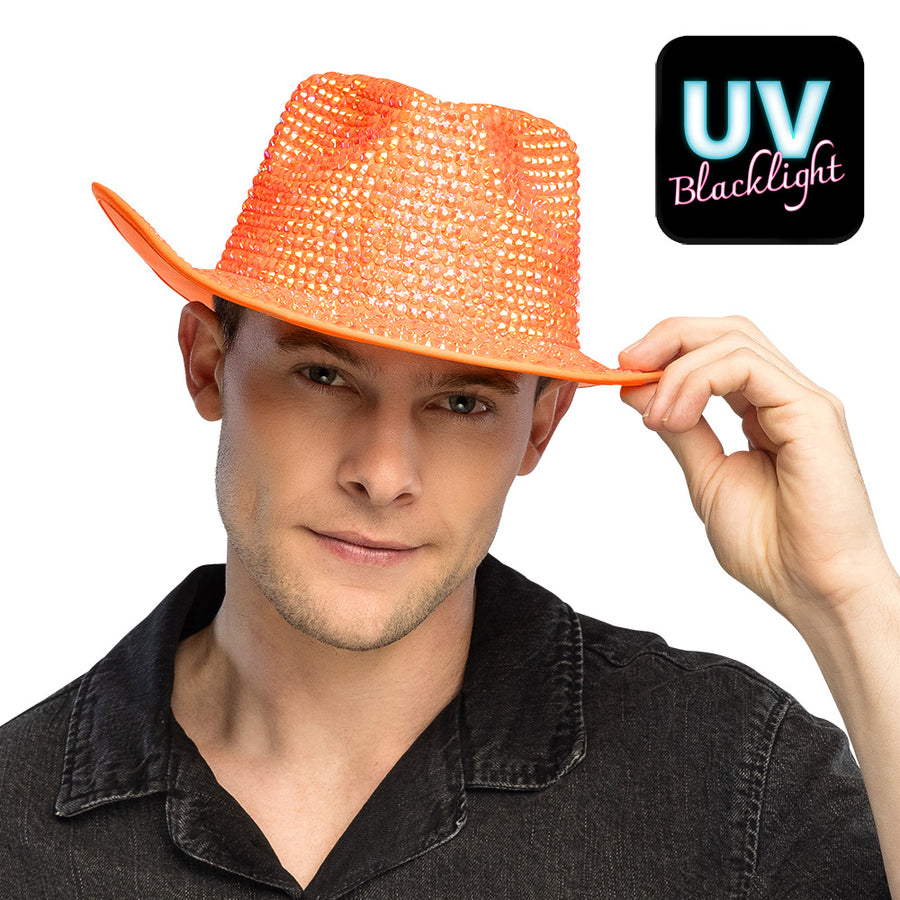 Boland cowboyhoed Aurora neonoranje UV