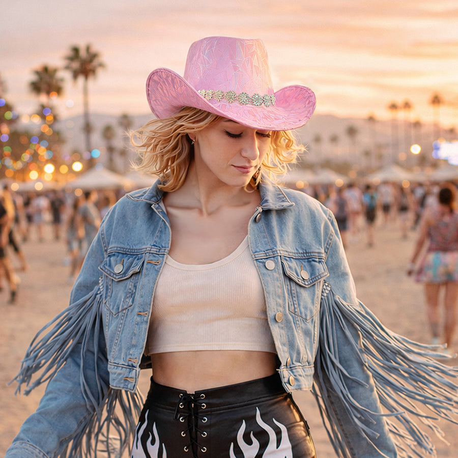 Boland cowboyhoed Pink prism