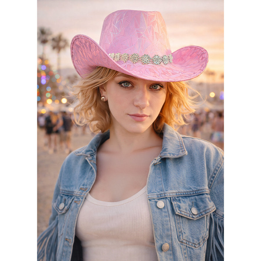 Boland cowboyhoed Pink prism