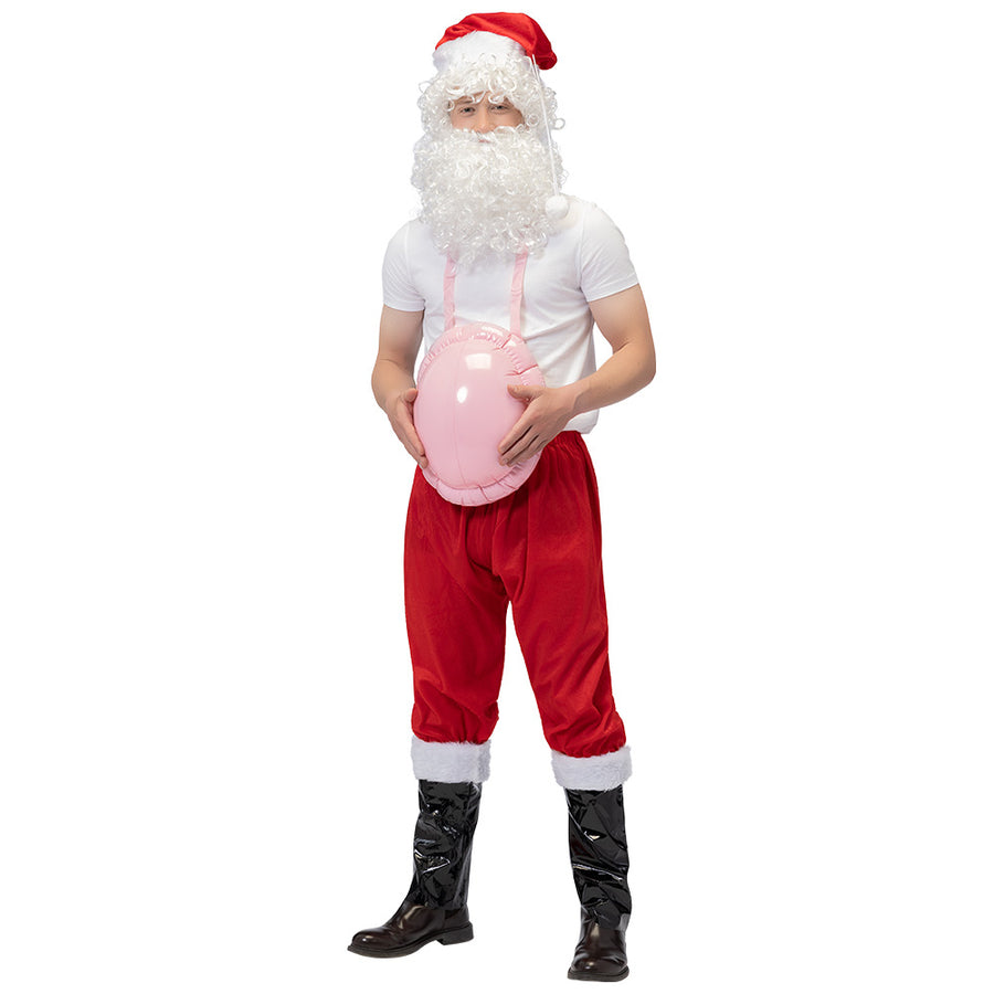 Boland opblaasbare Kerstmanbuik (35 x 30 x 17 cm)