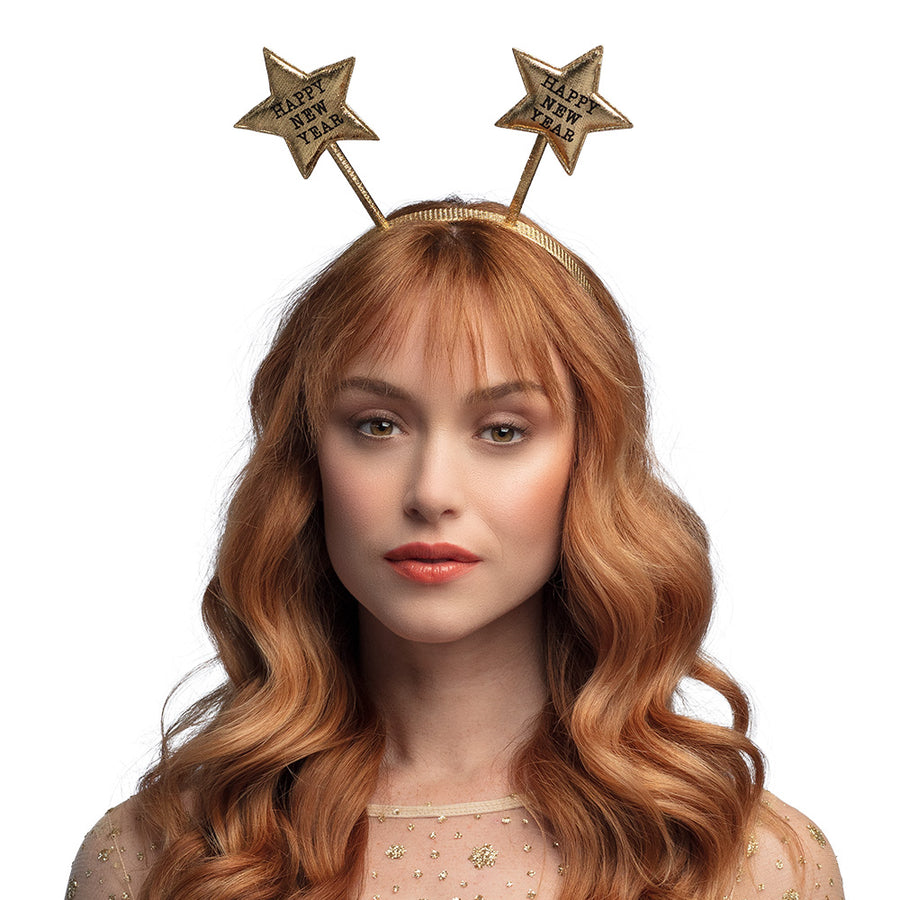Boland diadeem 'Happy new year' goud