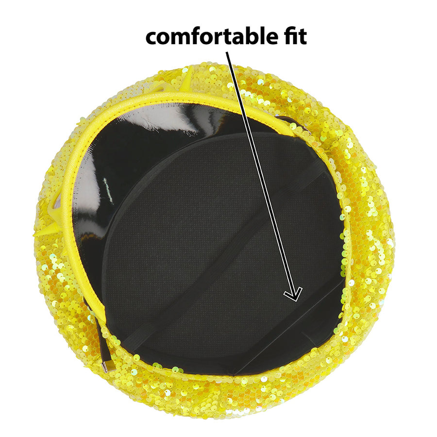 Boland pet Cosmic met partybril neongeel