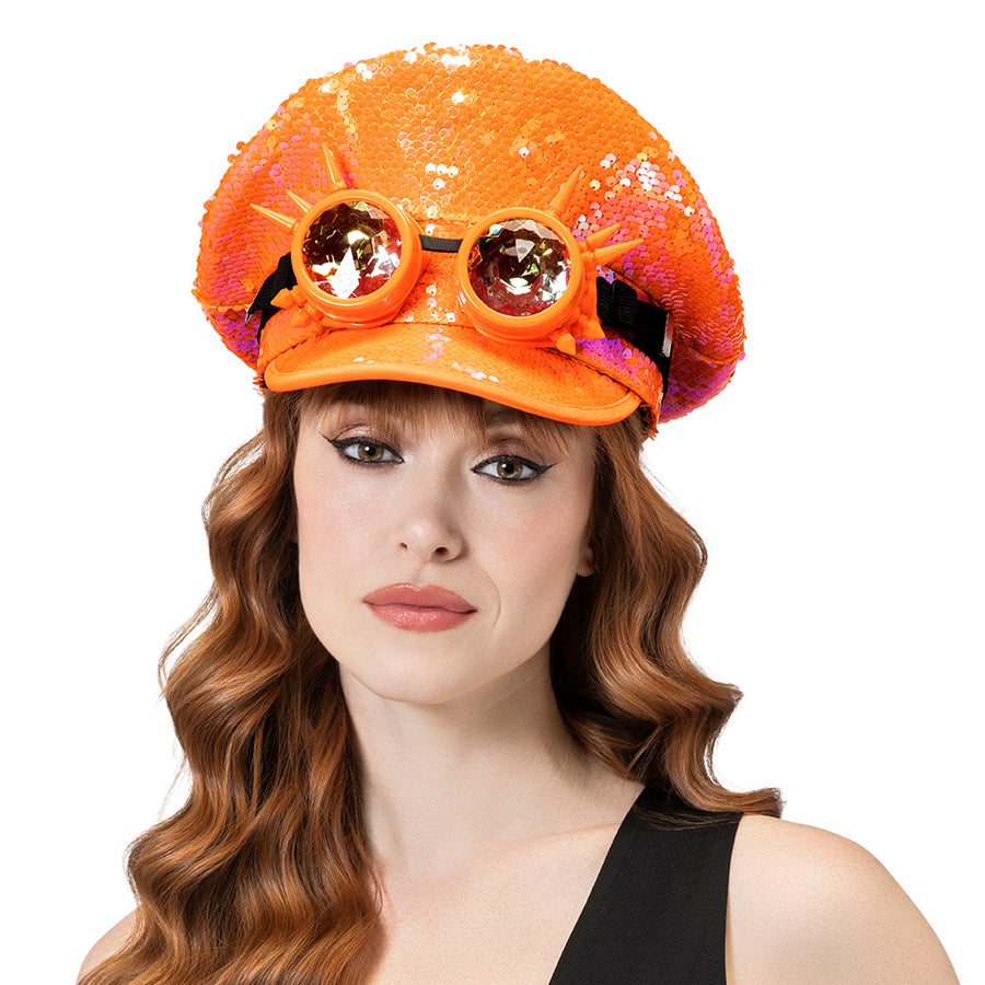 Boland pet Cosmic met partybril neonoranje