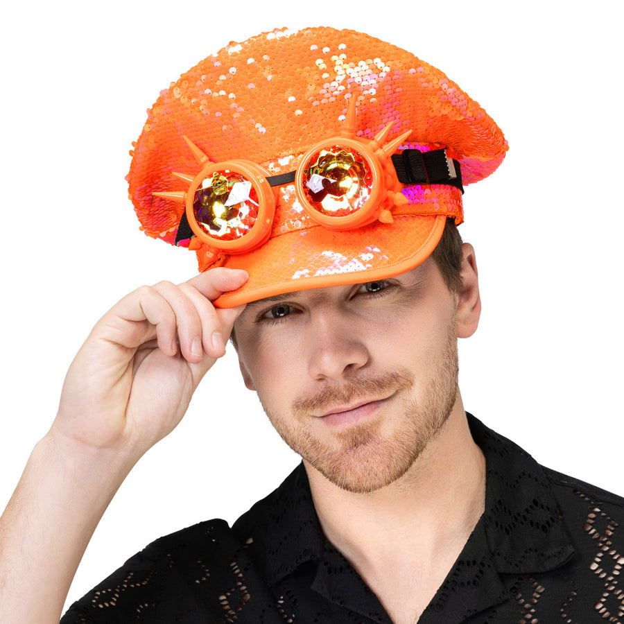 Boland pet Cosmic met partybril neonoranje