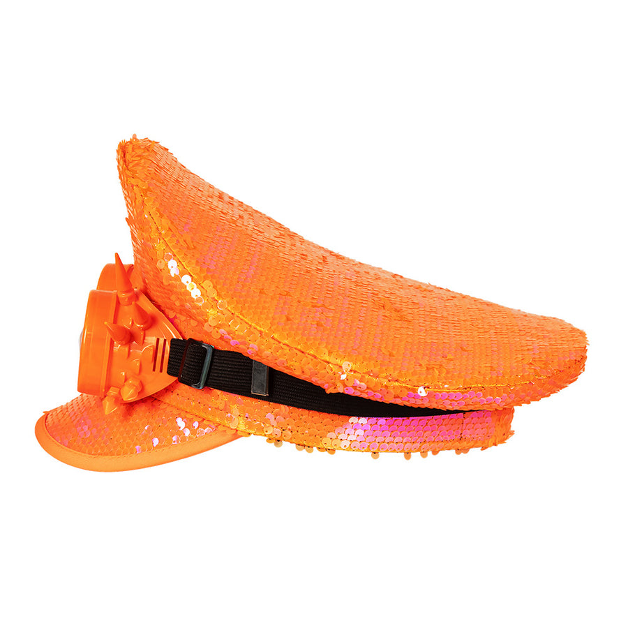 Boland pet Cosmic met partybril neonoranje