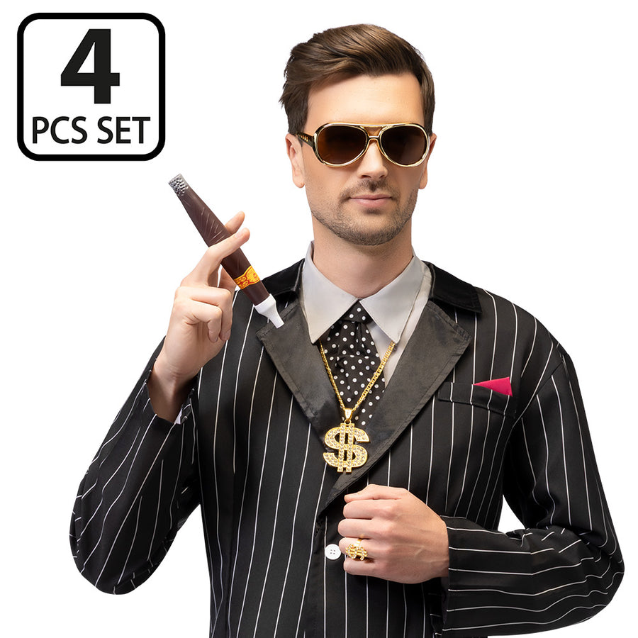 Boland set Swag (ketting, partybril, ring en nepsigaar)