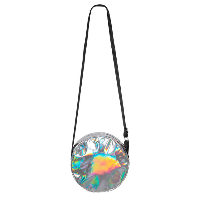 Boland schoudertasje Holo zilver (Ø 20 cm)