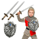 Boland kinderset Knight warrior (schild 27 x 20 cm en 2 zwaarden 49 cm)