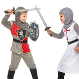 Boland kinderset Knight warrior (schild 27 x 20 cm en 2 zwaarden 49 cm)