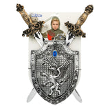 Boland kinderset Knight warrior (schild 27 x 20 cm en 2 zwaarden 49 cm)