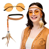 Boland set Boho (hoofdband en partybril)