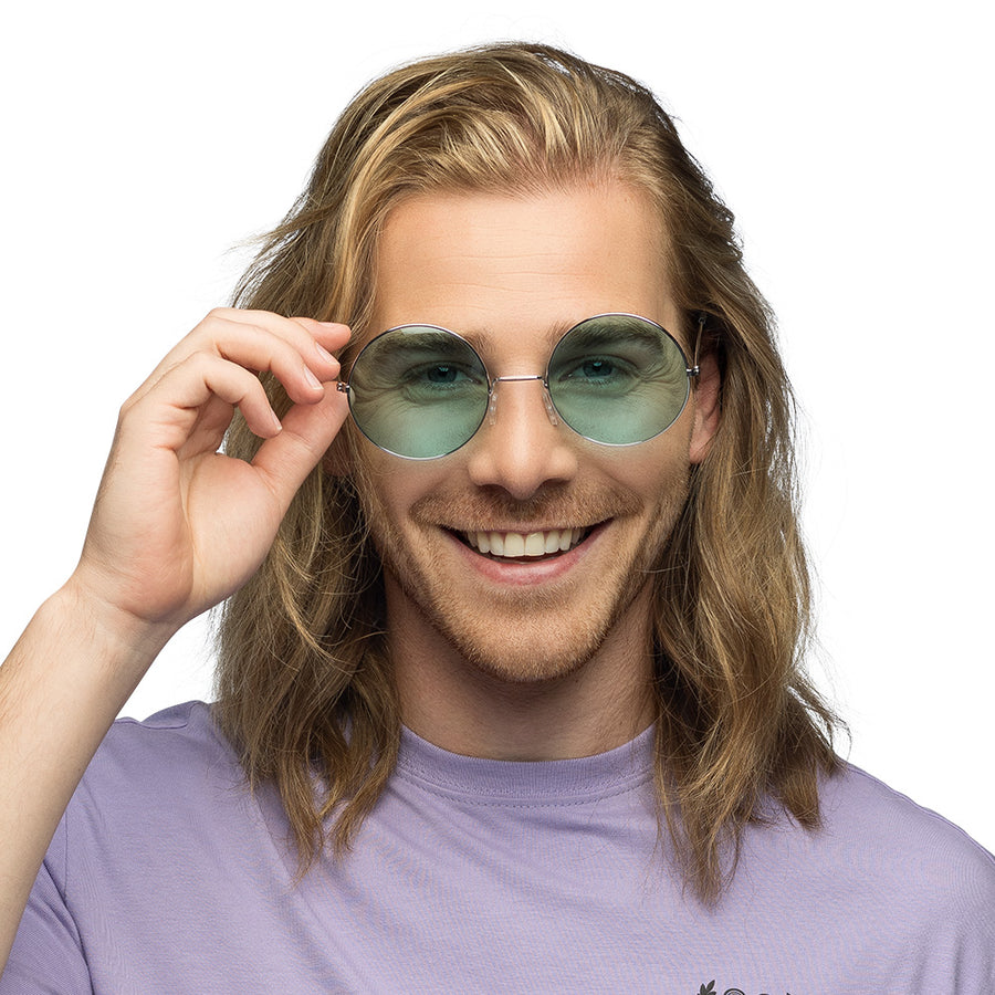 Boland partybril Hippie XL groen