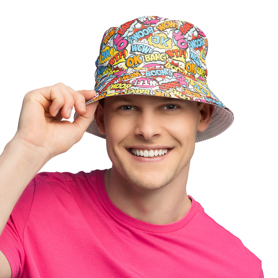 Boland bucket hat Rave pop art