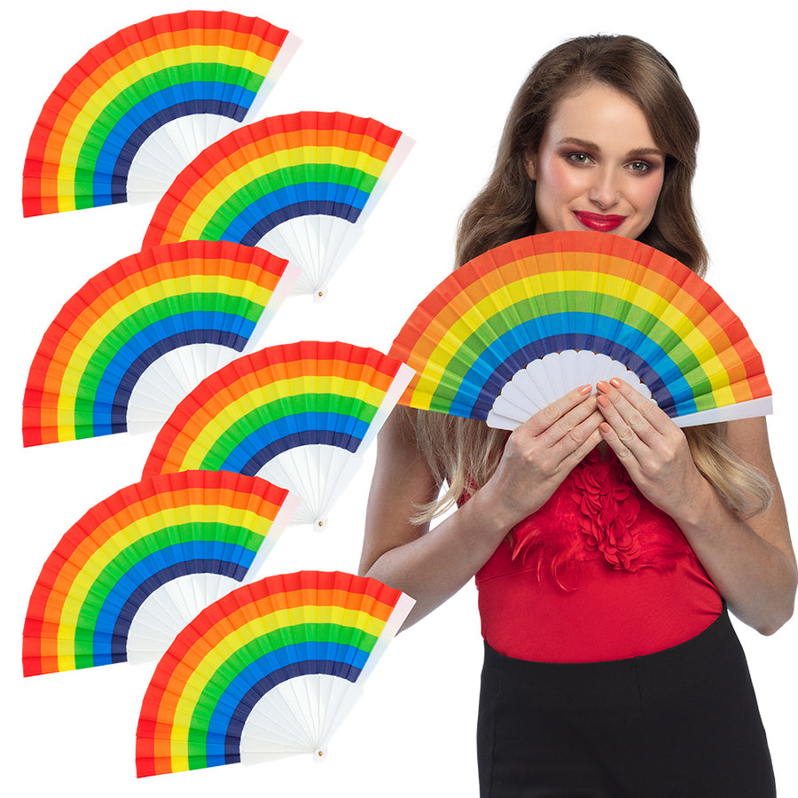 Boland set 6 waaiers Pride (23 cm)