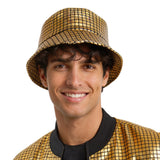 Boland bucket hat Disco diamond goud