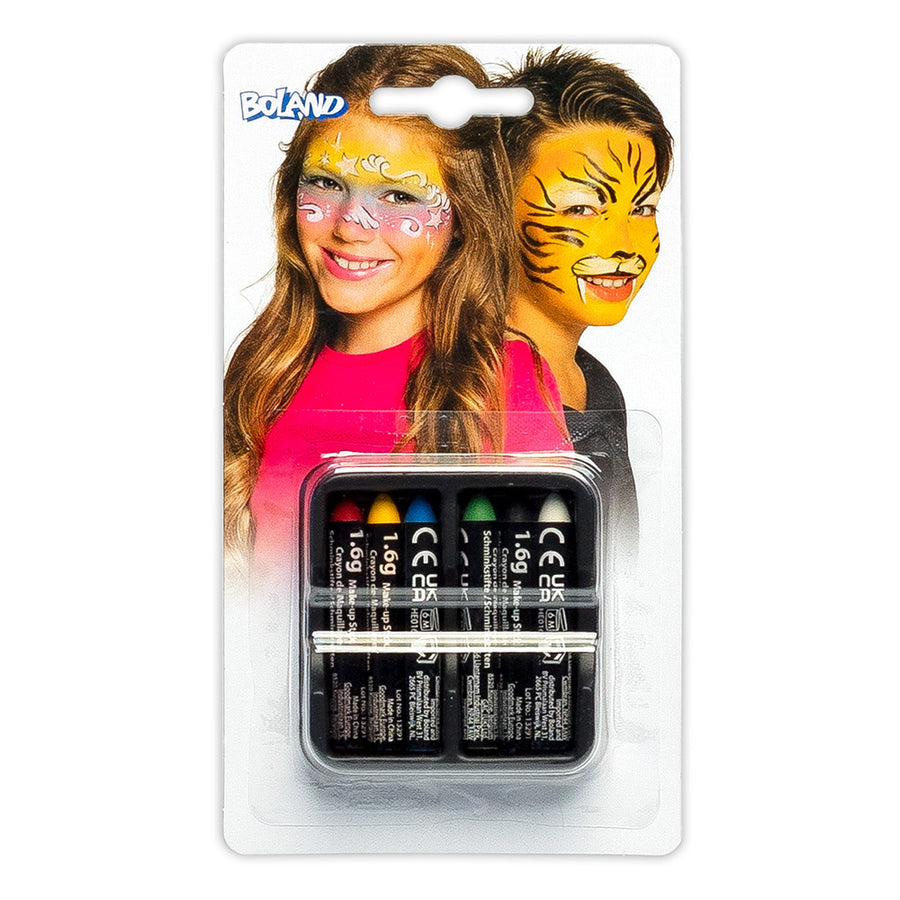 Boland set 6 schminkstiftjes 6 kleuren (1,6 g)