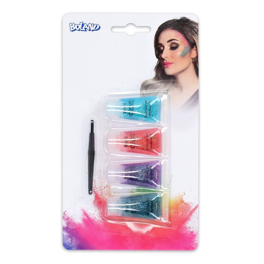 Boland schmink kit Glittergel (glittergel, kwastje)