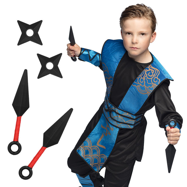 Boland set 4 ninjawapens (2 x ster, 2 x kunai)