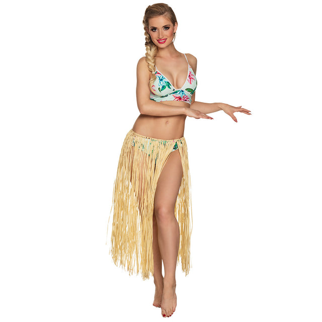 Boland hawaïrokje Raffia naturel (80 cm)