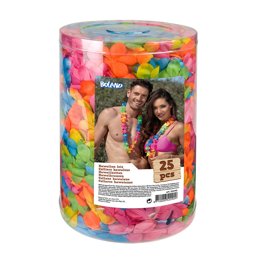 Boland set 25 hawaïkransen veelkleurig