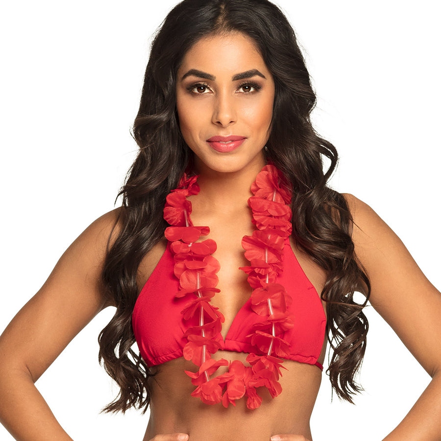 Boland hawaïkrans Ohana rood