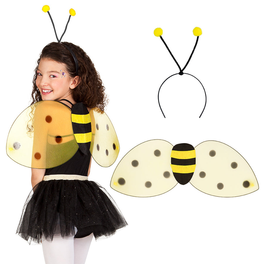Boland set Honingbij kind (diadeem en vleugels)