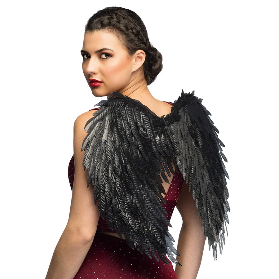 Boland engelenvleugels Glam zwart (55 x 50 cm)