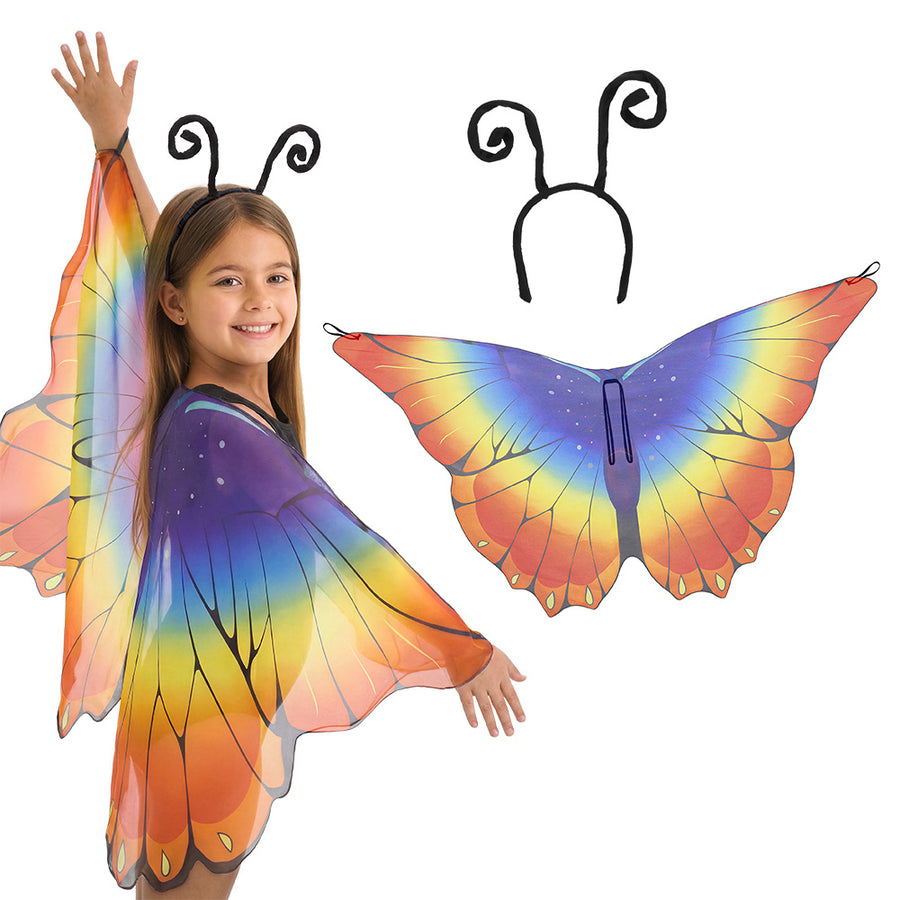 Boland set Lovely butterfly (diadeem en vleugels)