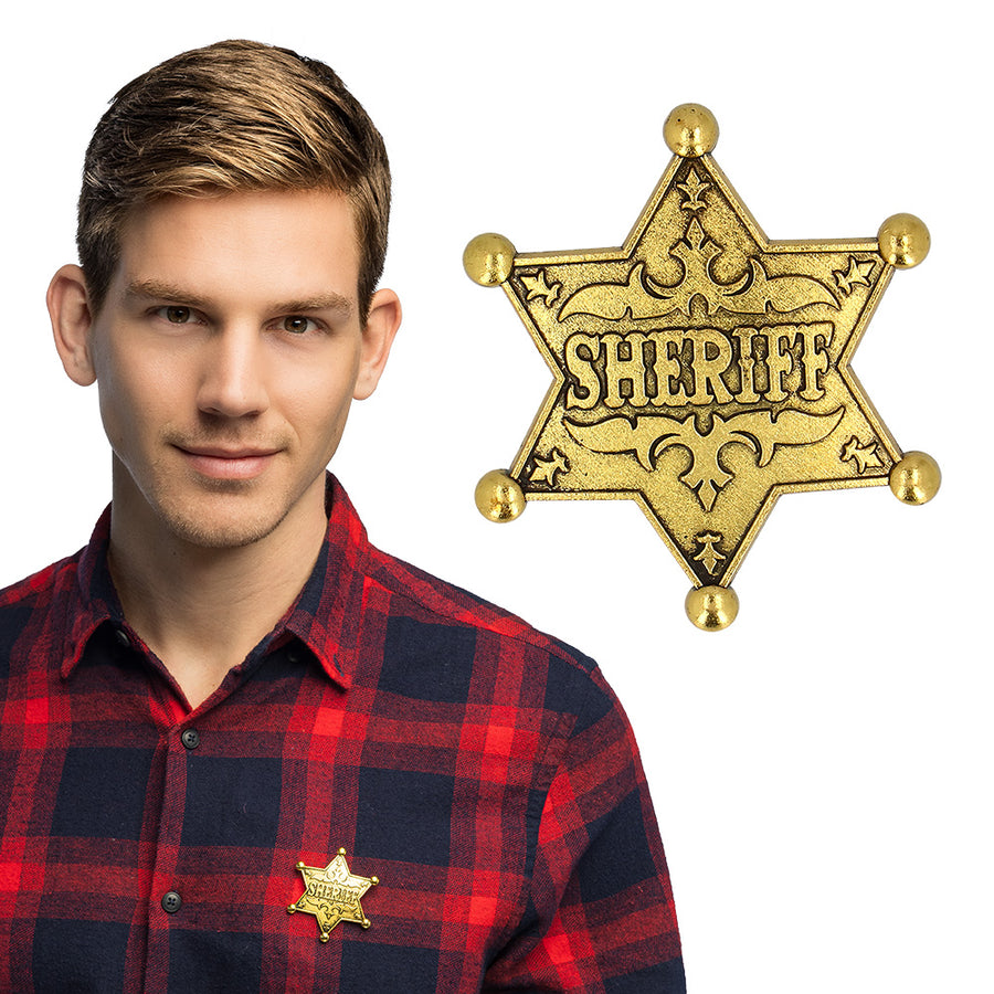 Boland badge 'Sheriff' metaal goud