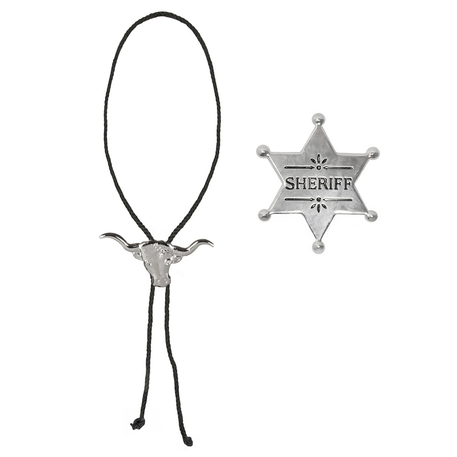 Boland set Cowboy (ketting en sheriff ster)
