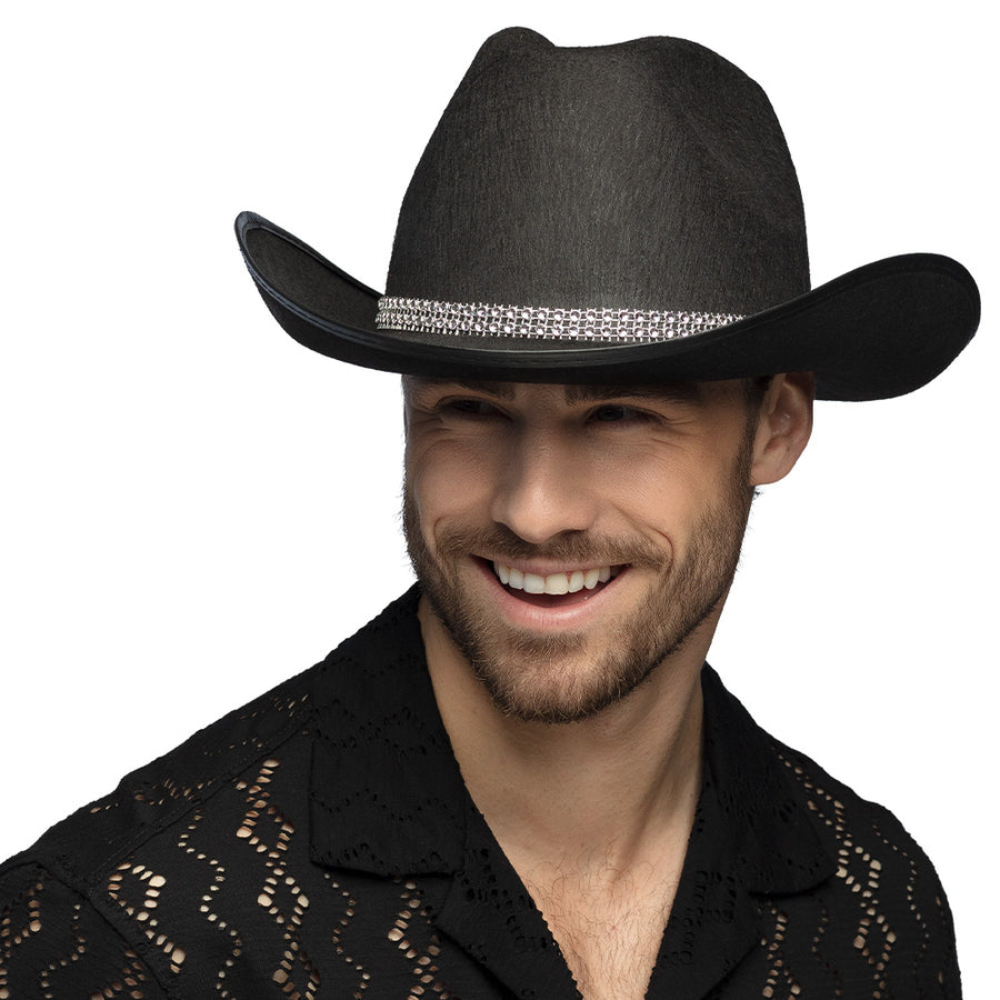 Boland cowboyhoed Daisy zwart
