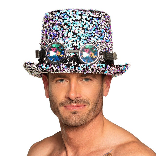 Boland hoed Desert dream zilver met partybril