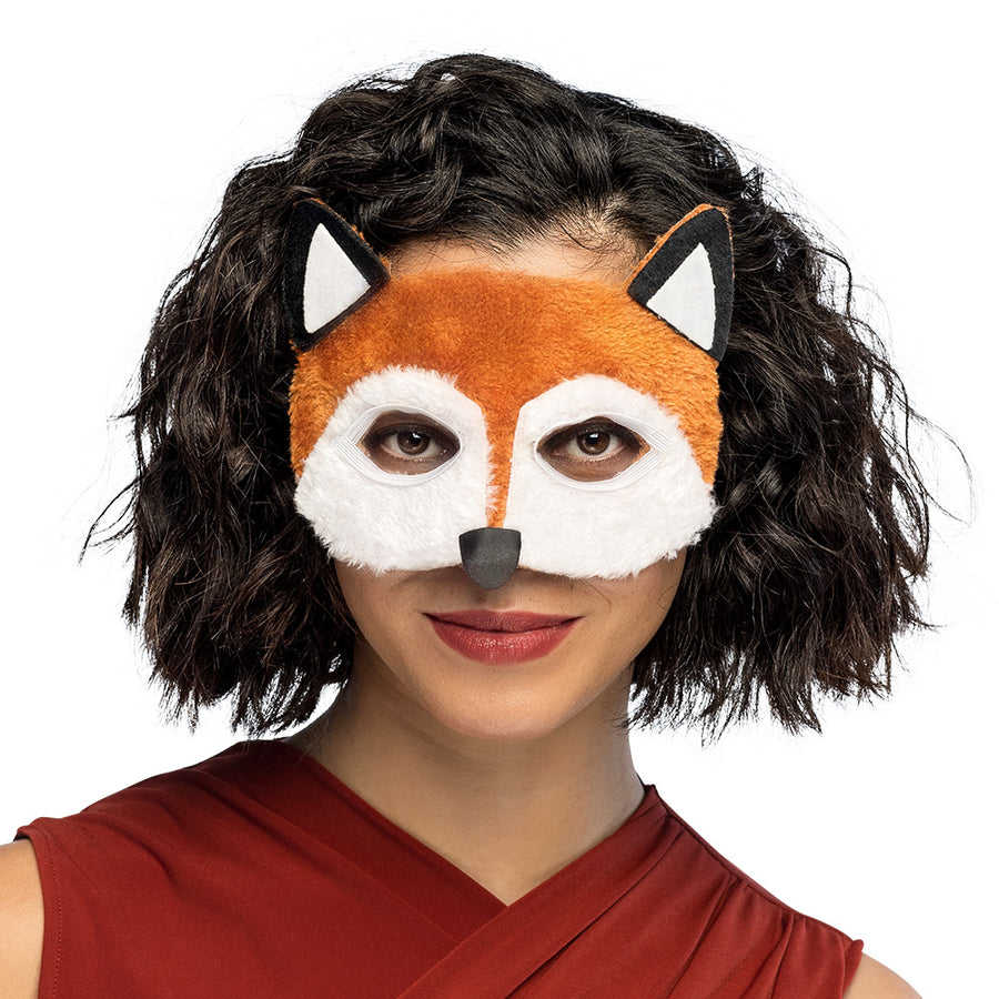 Boland pluchen halfmasker Vos