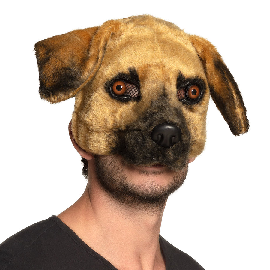 Boland pluchen halfmasker Hond