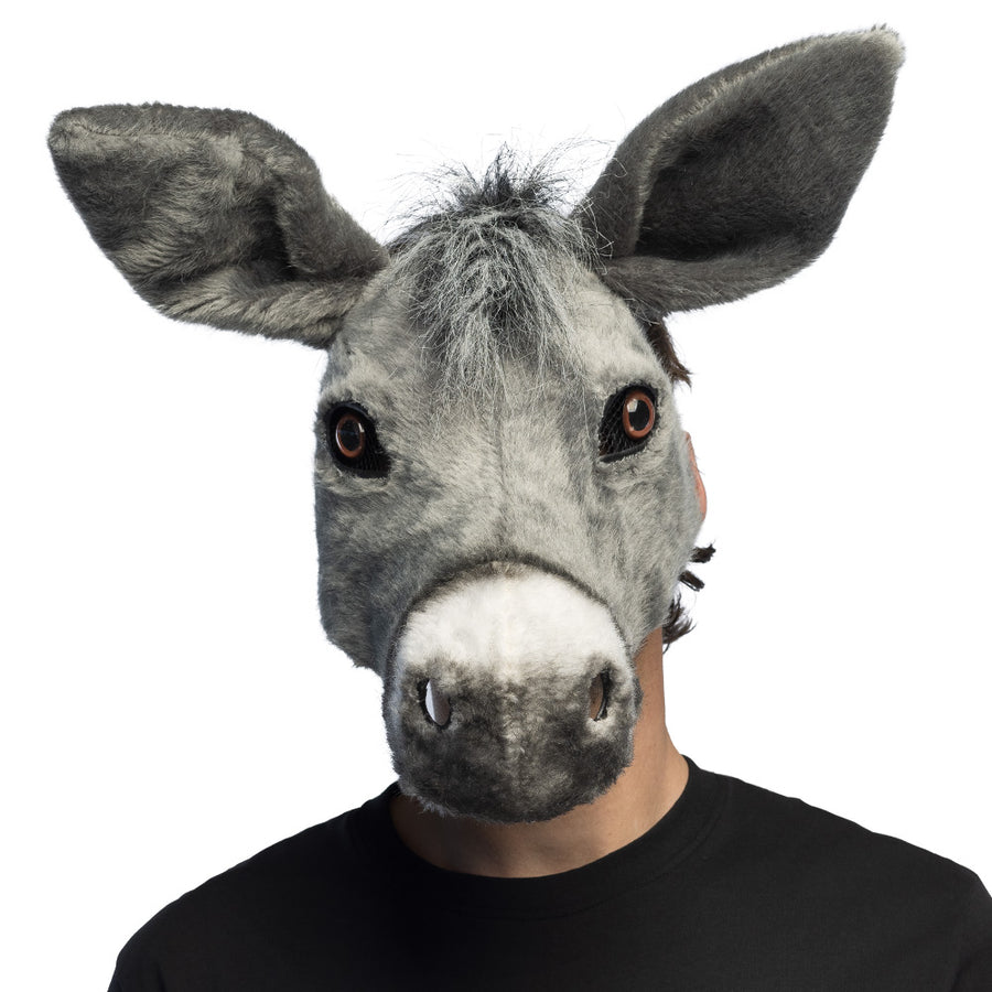 Boland pluchen halfmasker Ezel