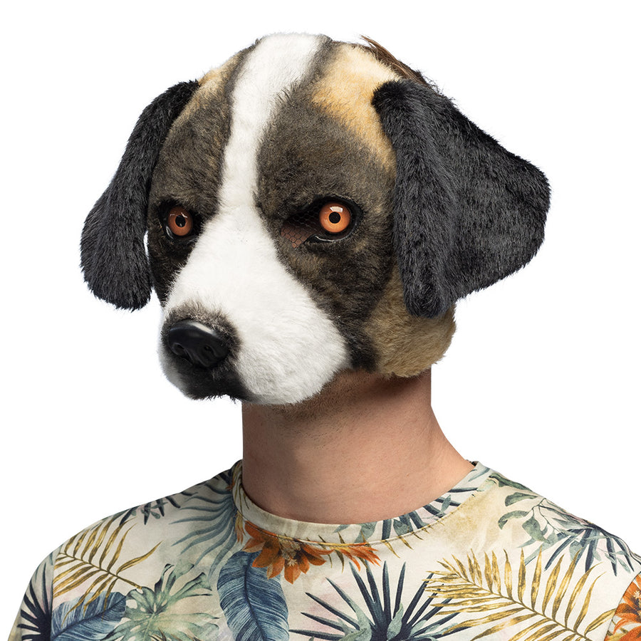 Boland pluchen halfmasker Bernard