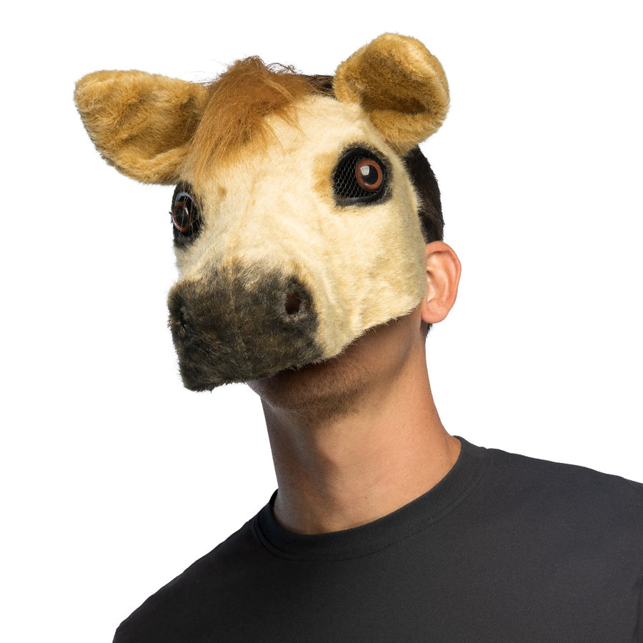 Boland pluchen halfmasker Paard