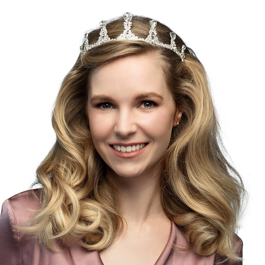 Boland metalen tiara Royal Caroline