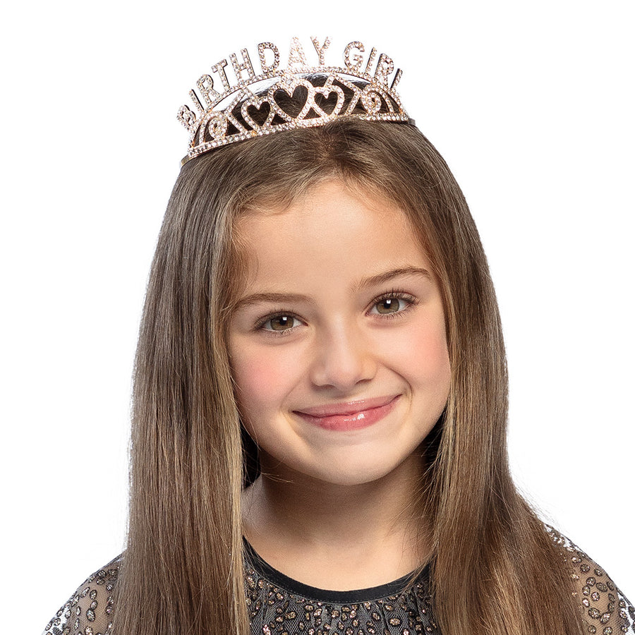Boland metalen tiara 'Birthday girl'