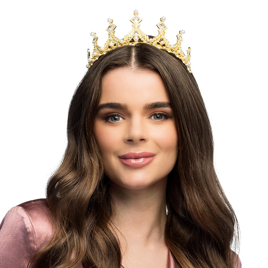 Boland metalen tiara Royal Elizabeth