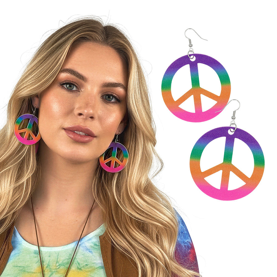 Boland paar oorbellen Peace