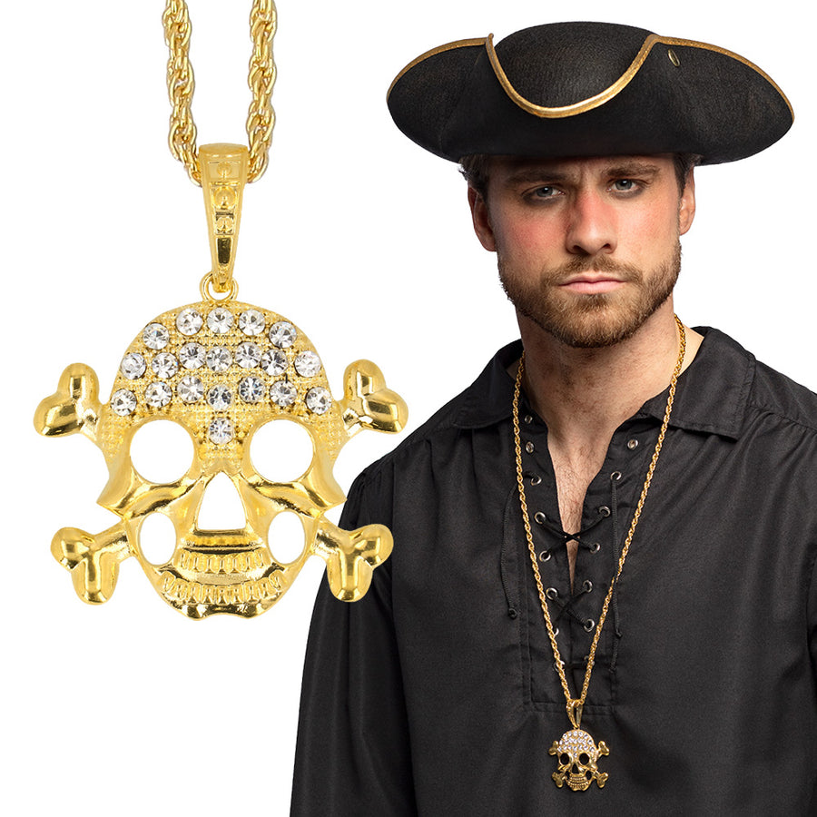 Boland ketting Schedel goud