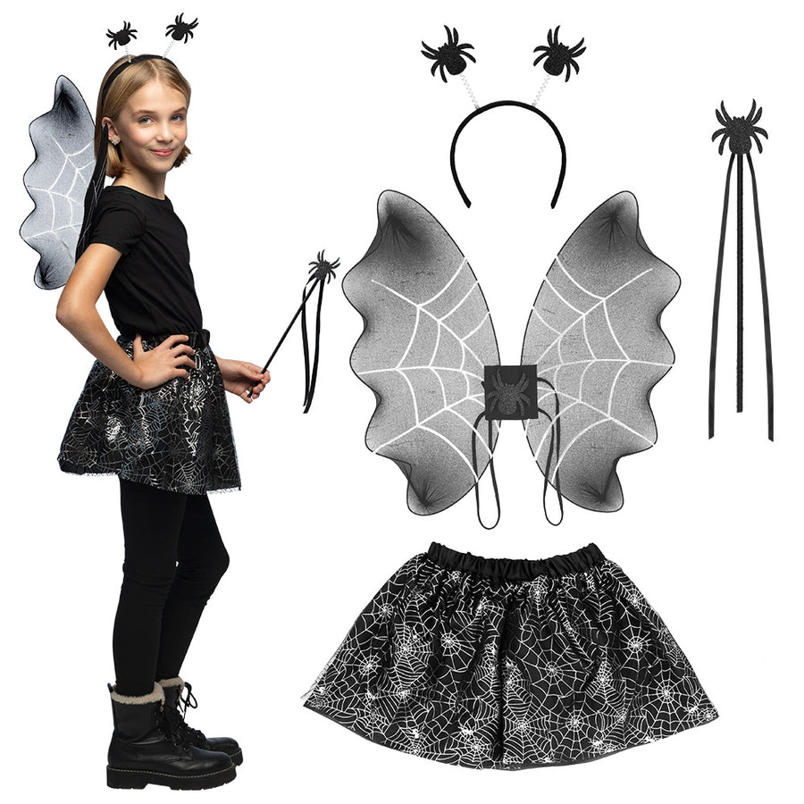 Boland set Spin kind (diadeem,vleugels en tutu)