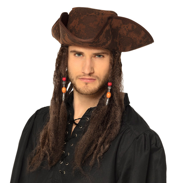 Boland piratenhoed Dirty Joe met haar