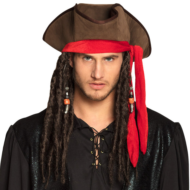 Boland piratenhoed Dirty Jack met haar
