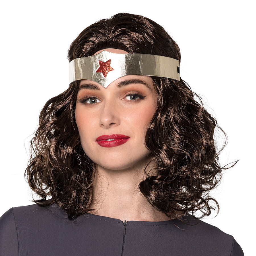 Boland pruik Superheldin met hoofdband